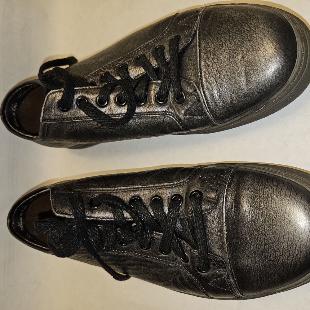 Black Leather Sneakers